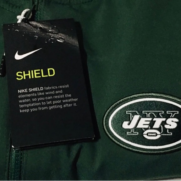 New York Jets Onfield Apparel Soft Shell Green Bomber Jacket Sz:Medium NFL - Picture 6 of 12